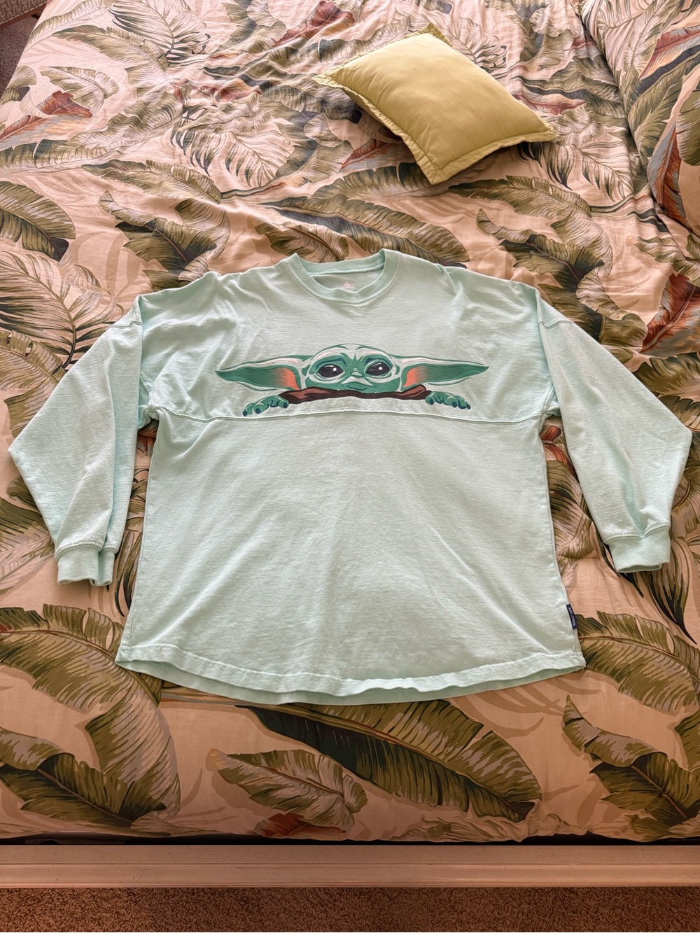 Disney Baby Yoda (Grogu) Mint Green Long Sleeve Spirit Jersey